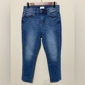 LOFT High Rise Girlfriend Denim Jeans 
Size 4